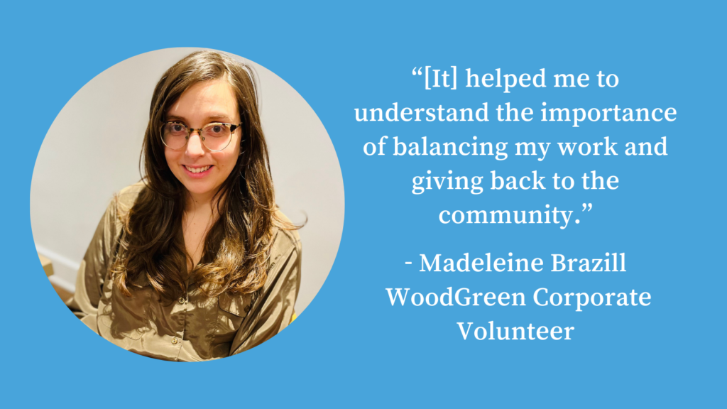corporate volunteer Madeleine Brazill