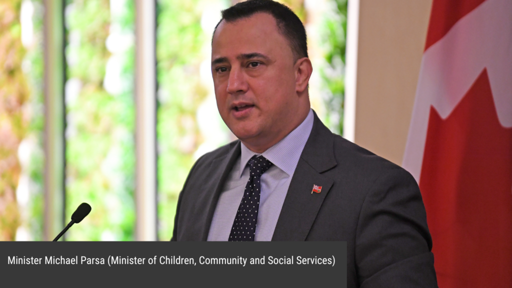 Minister Michael Parsa (Minister of Children, Community and Social Services) 