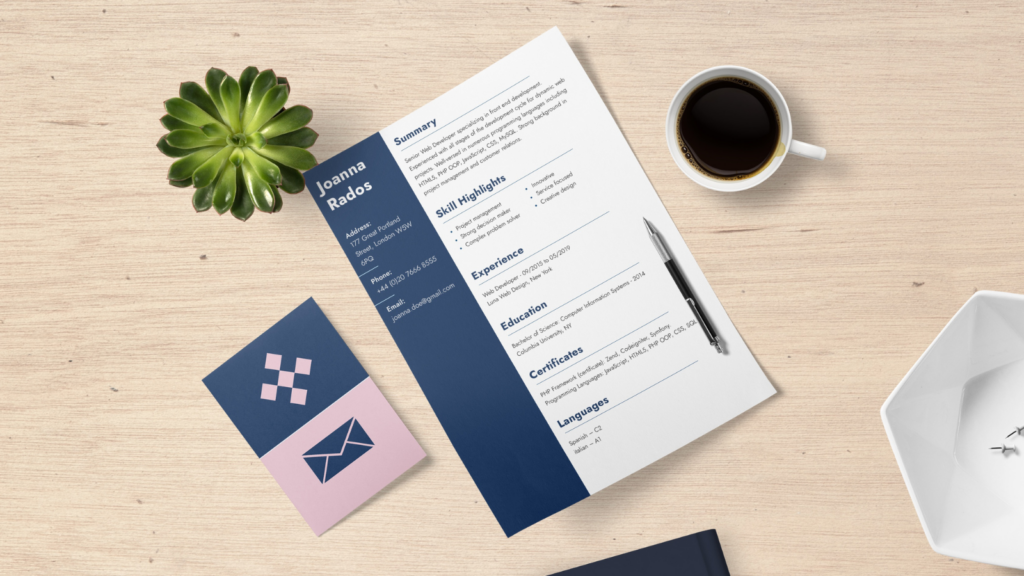 Professional designed resume